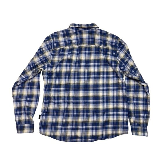 Patagonia Flannel Button Front Long Sleeve Shirt Womens Size Med Blue Activewear - Picture 2 of 7
